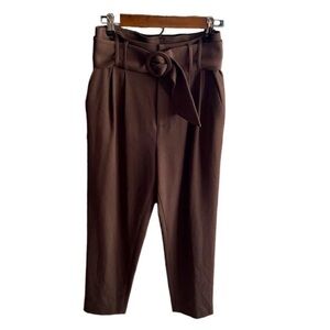 ANTONIO MELANI High Waist Belted Trousers Size 4